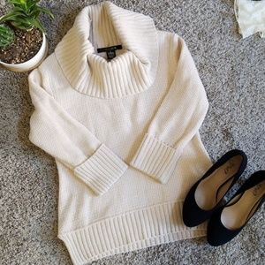 Knitted Sweater with Gold Thread